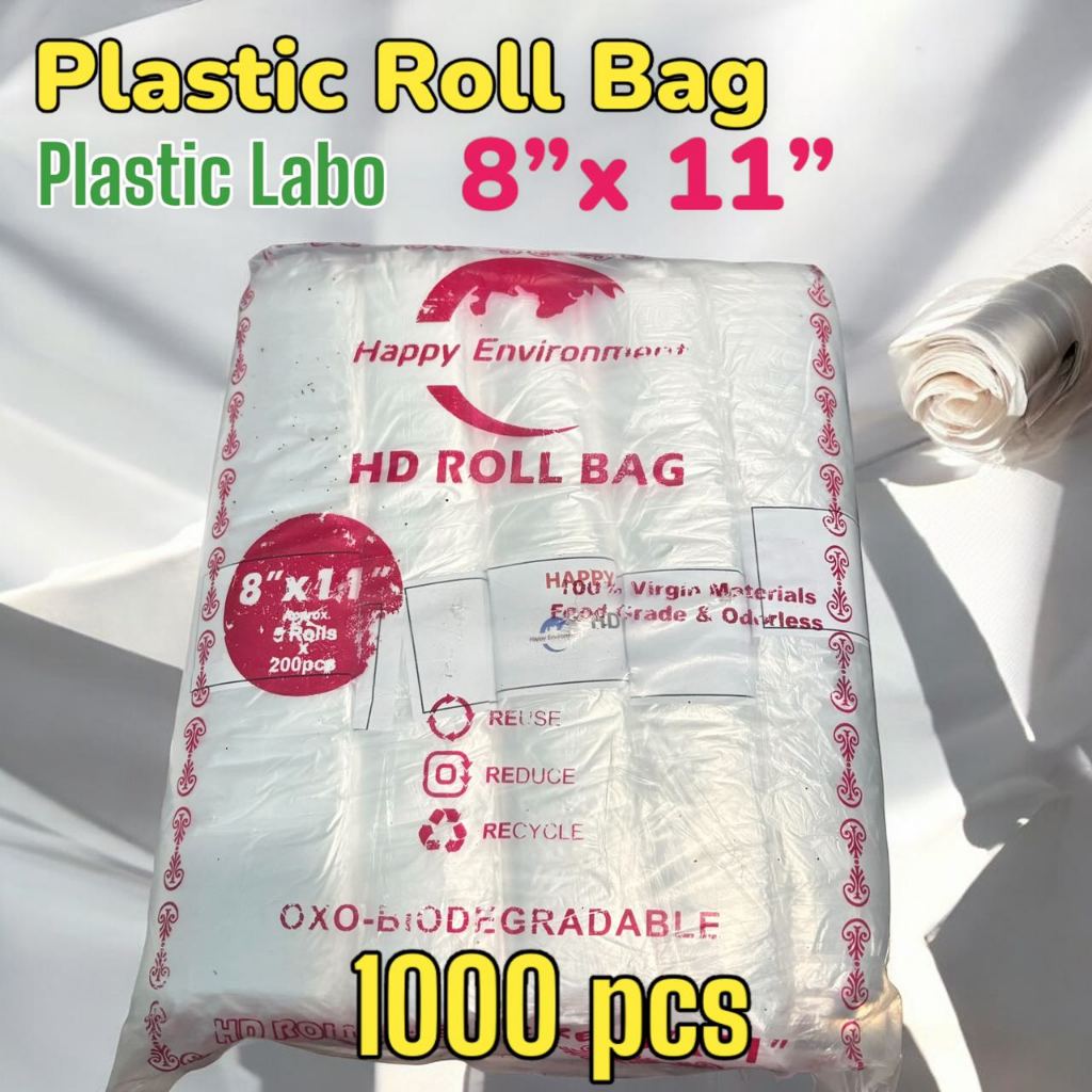 Easywrap Plastic Roll Bag (Plastic Labo ) 8''X 11'' (5 rolls x 200 pcs ...