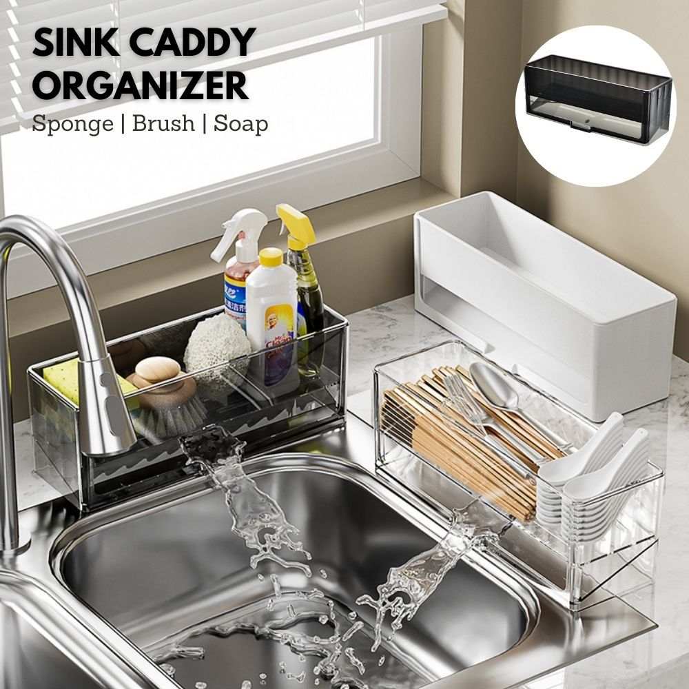 LOCAUPIN Kitchen Sink Caddy Organizer Multifunctional Storage Soap