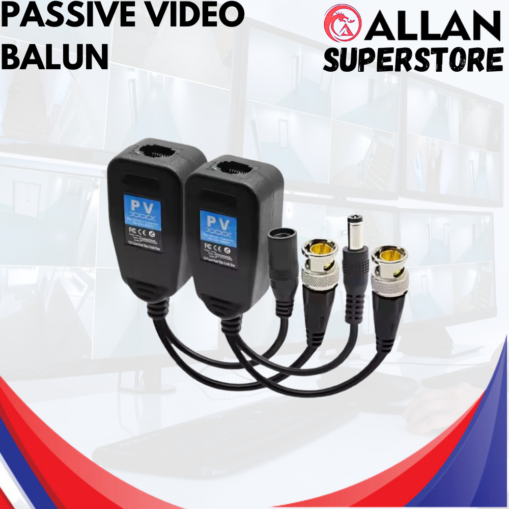 Allan Superstore Surveiillance 8MP HD Video Balun RJ45 to BNC ...