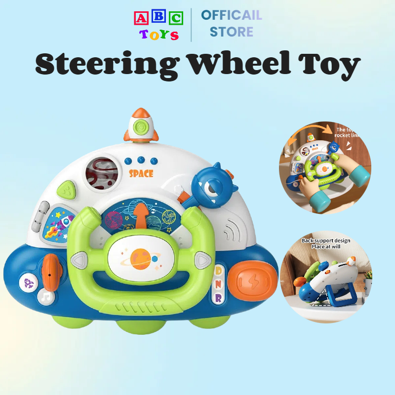 Steering Wheel Music Toy Simulation Car Driving Steering Wheel