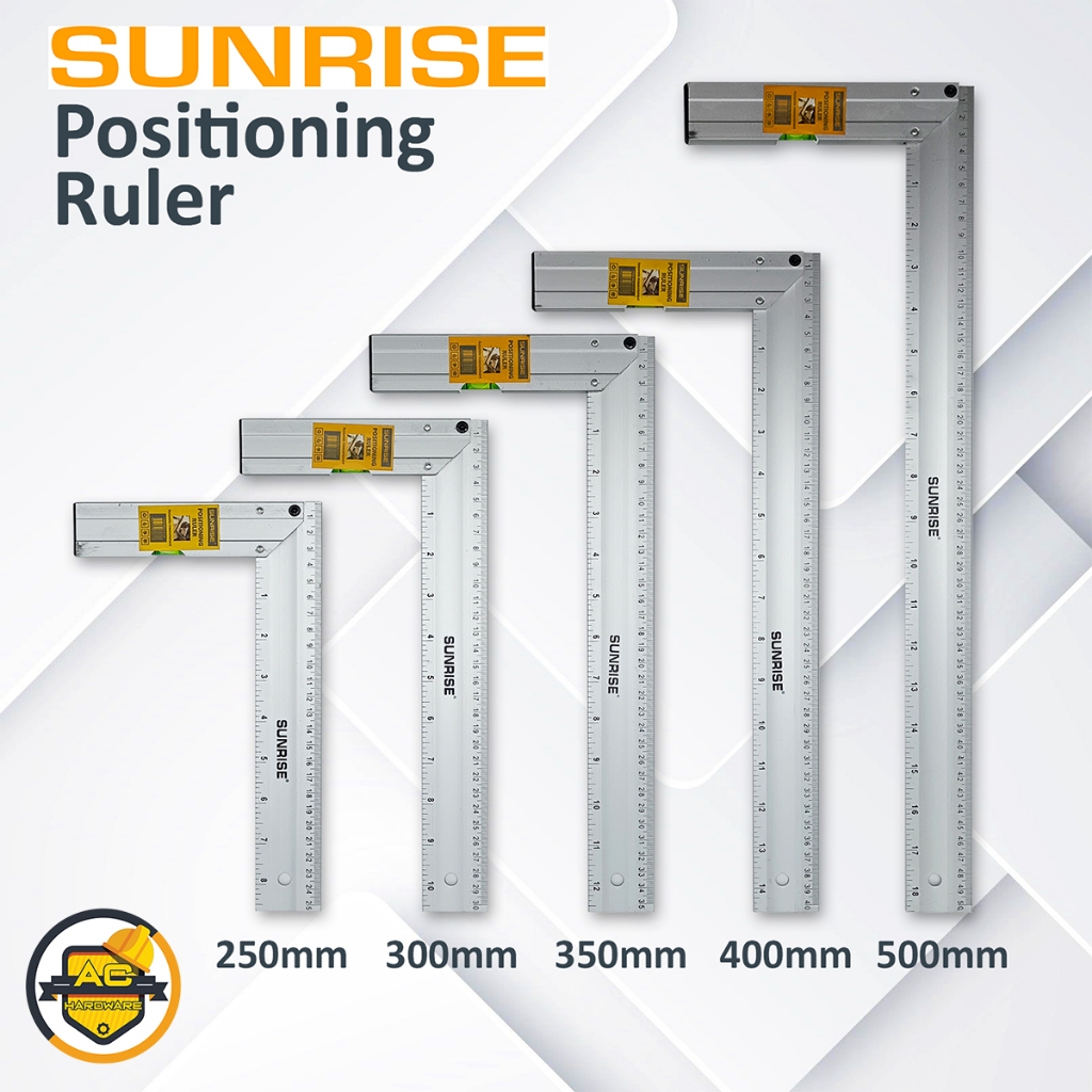Sunrise Positioning Ruler (Eskwala) w/level vials | ACHardware | Shopee ...
