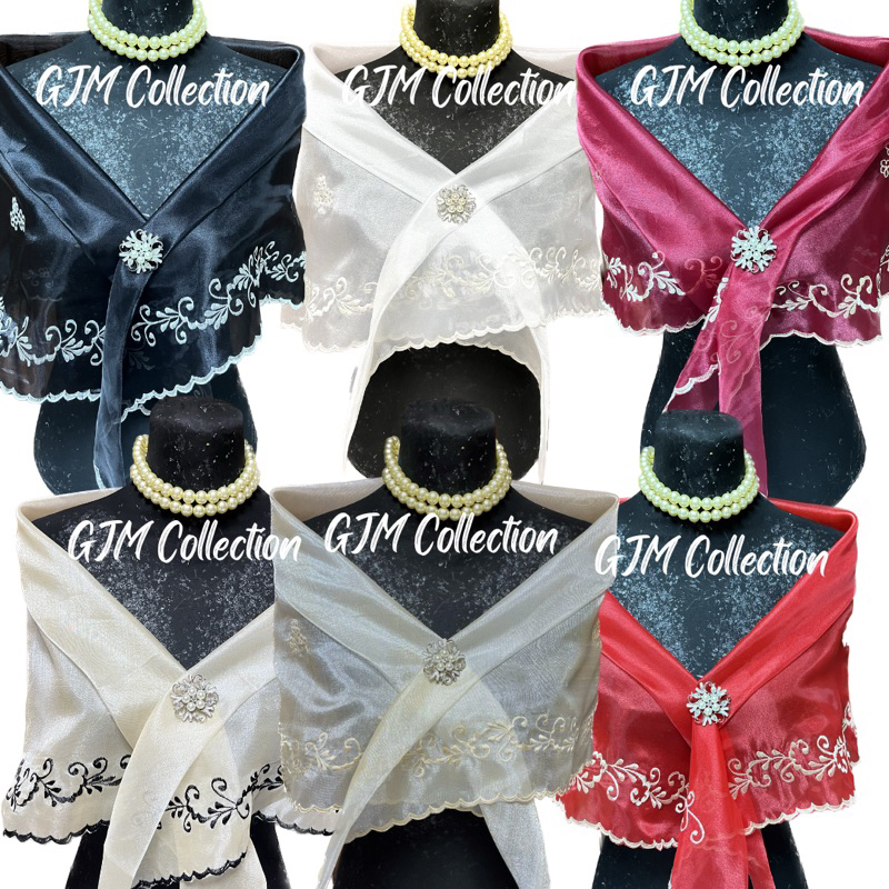 Alampay Filipiniana burda (BROOCH Pin ay hindi kasama) Shopee Philippines