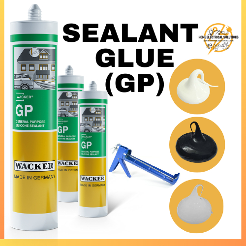 Wacker SILICONE SEALANT GP General Purpose 300ML for glass, metal, wood ...