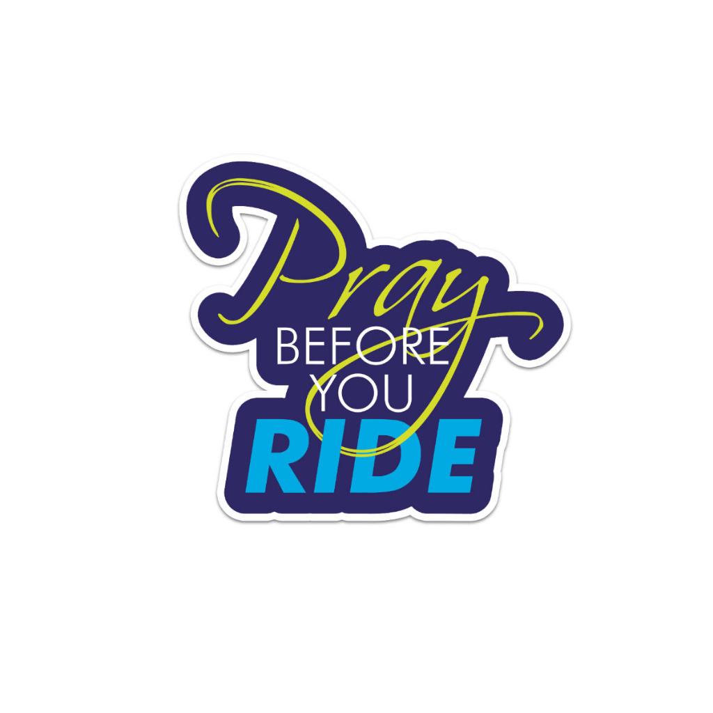 Pray Before You Ride Waterproof Vinyl Sticker | Shopee Philippines