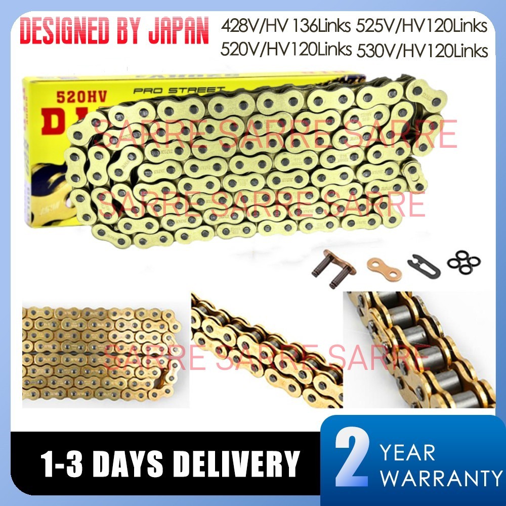 Chain D.I.D Standard 428HD/124 Open With Clip/split Link