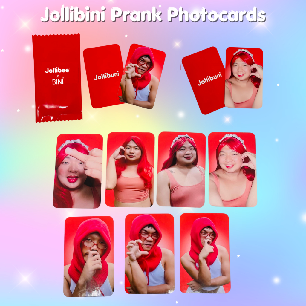 Jollibini Prank Photocards (Bini Mikhamot and Bini Manoy) Back-to-Back ...