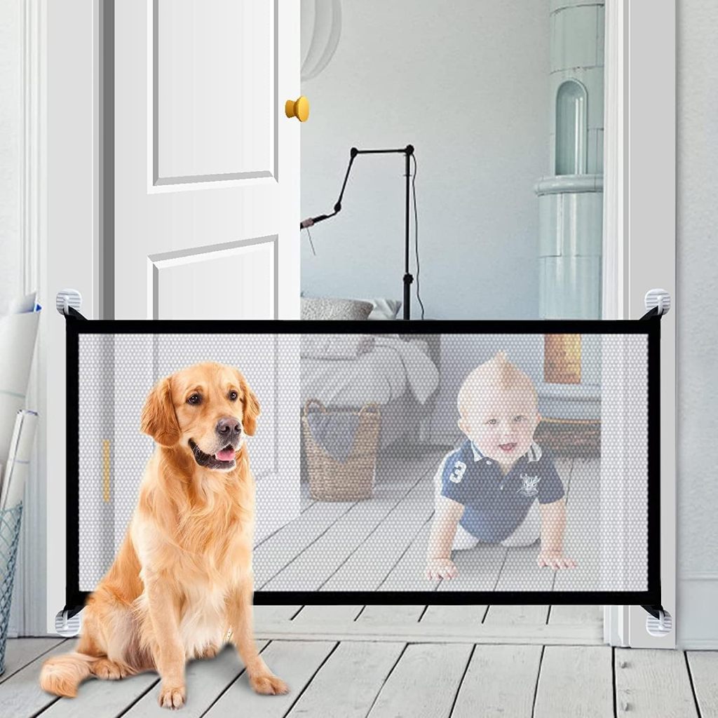 Pet Fence Indoor/Outdoor Safety Net, Dog Gate Barrier Isolation Mesh ...