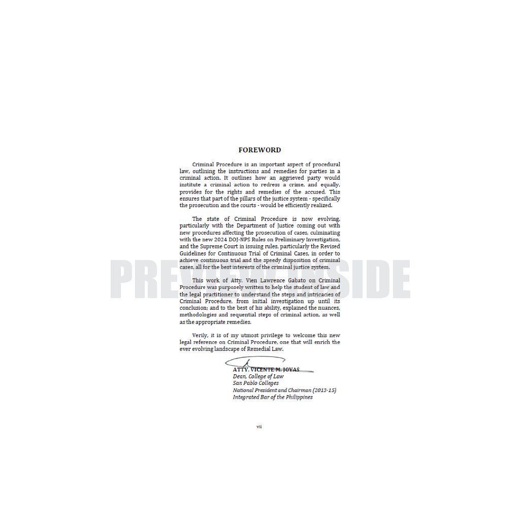 Annotations and Jurisprudence on Criminal Procedure (2024) by Atty ...