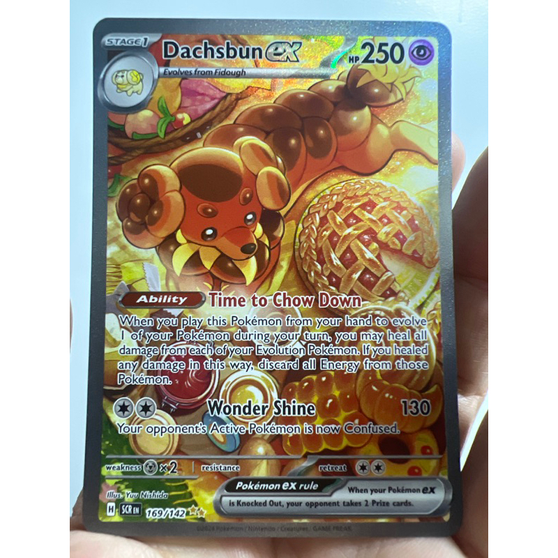 160 142 pokemon card Amazon.com: Pokemon - Dachsbun ex 160/142 - Stellar Crown main image 0