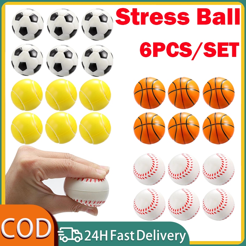 6Pcs/Set Finger exercise ball Squeeze Ball Stress Ball Hand and Grip ...