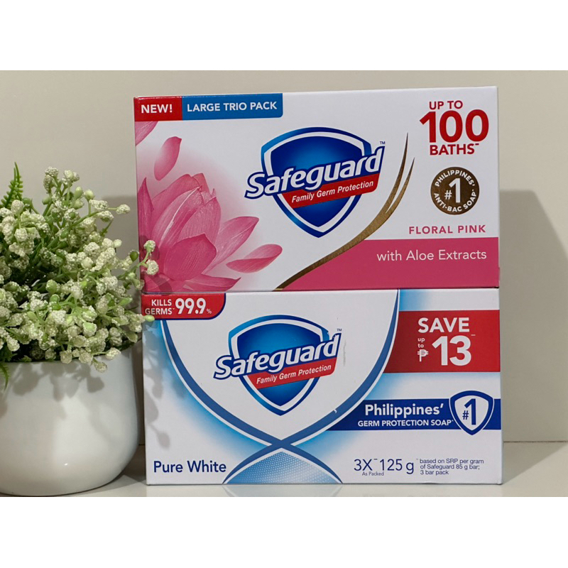 SAFEGUARD Bar Soap 3 x 125grams Pack | Shopee Philippines