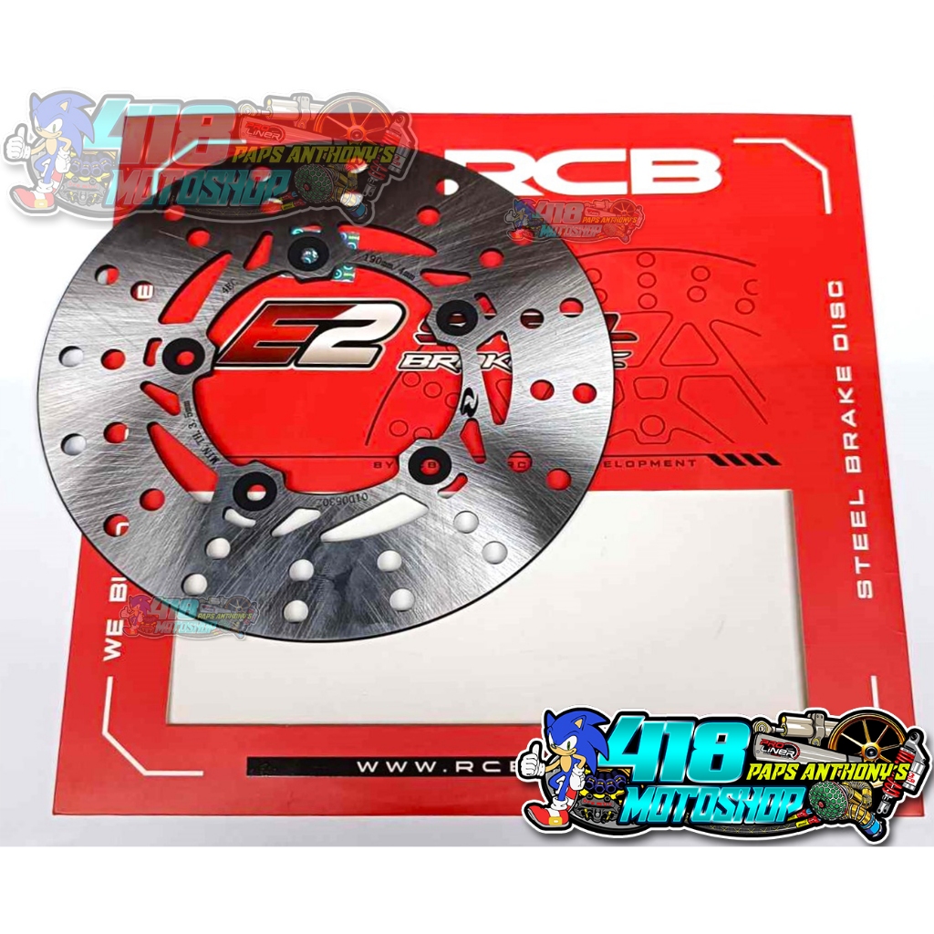 RCB Steel Disc Plate E2-Series [F] Click125-150 (5H) 190mm | Shopee ...