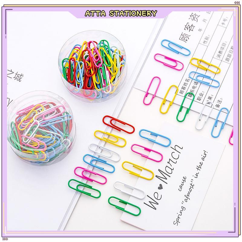 50PCS Multifunctional Paper Clips Color Binding Clip School Stationery ...