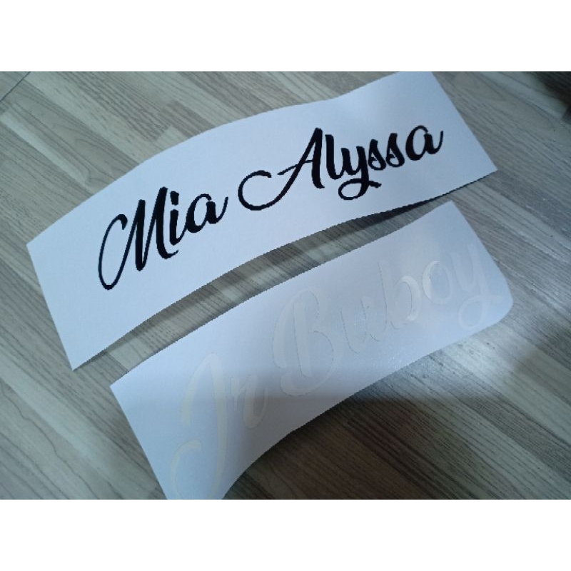 Customized sticker name, vinyl decal | Shopee Philippines