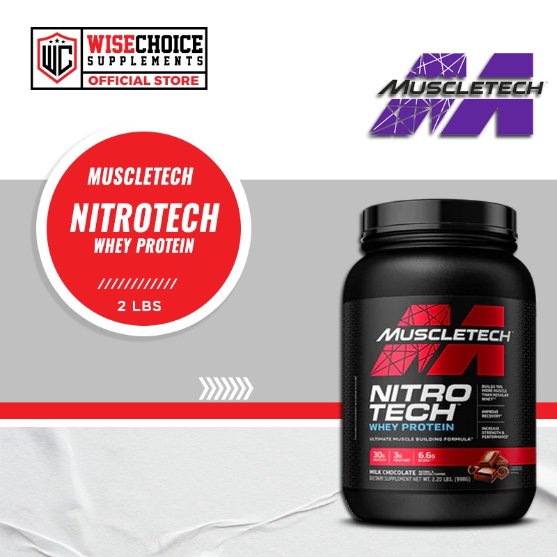 Muscletech Nitrotech Whey Protein 2 lbs ( Note: Packaging May Vary ...