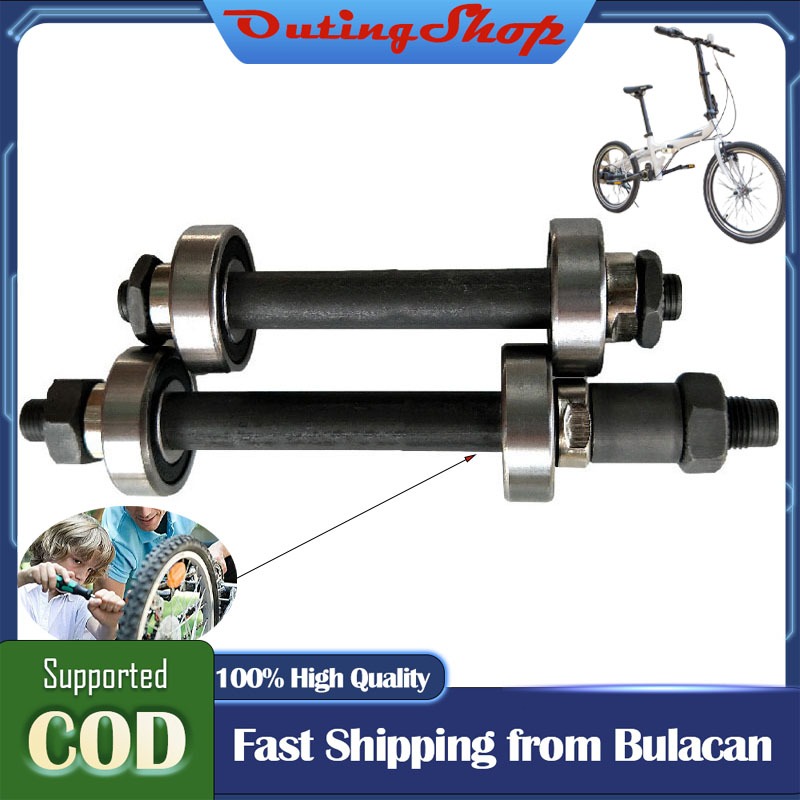 thumbnail image 2 of CHEOTIME Bicycle Axle Set - Front (107mm) & Rear (144mm) Solid Axles For Mountain Bike Hub Repair 2 of 11