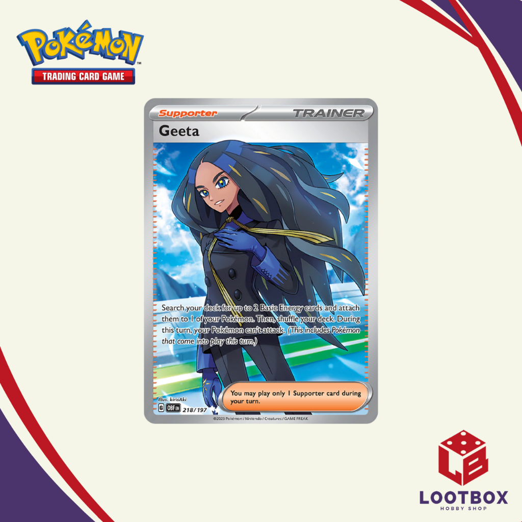 Pokemon Card Game: Geeta (Ultra Rare) - Obsidian Flames | Shopee ...