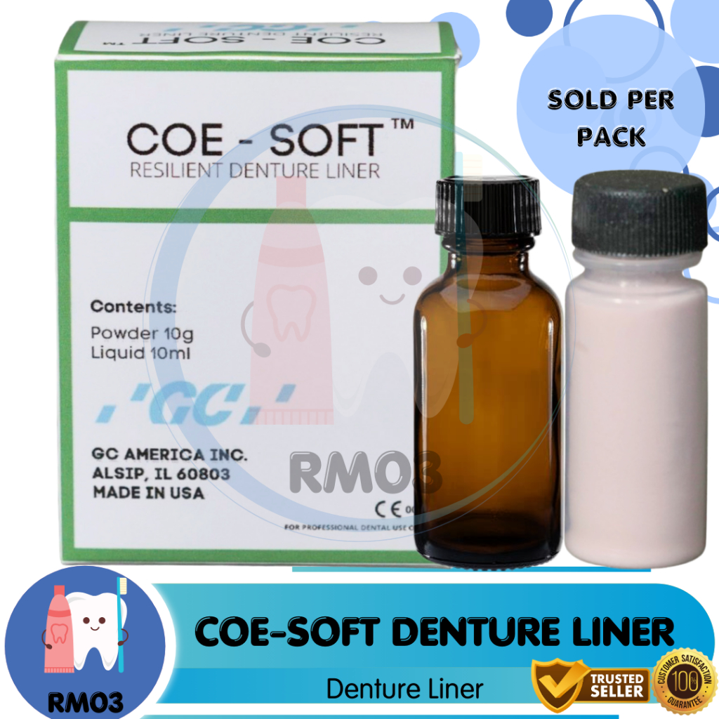 Ultimate Comfort and Flexibility COESOFT Resilient Denture Liner for LongLasting Cushioning