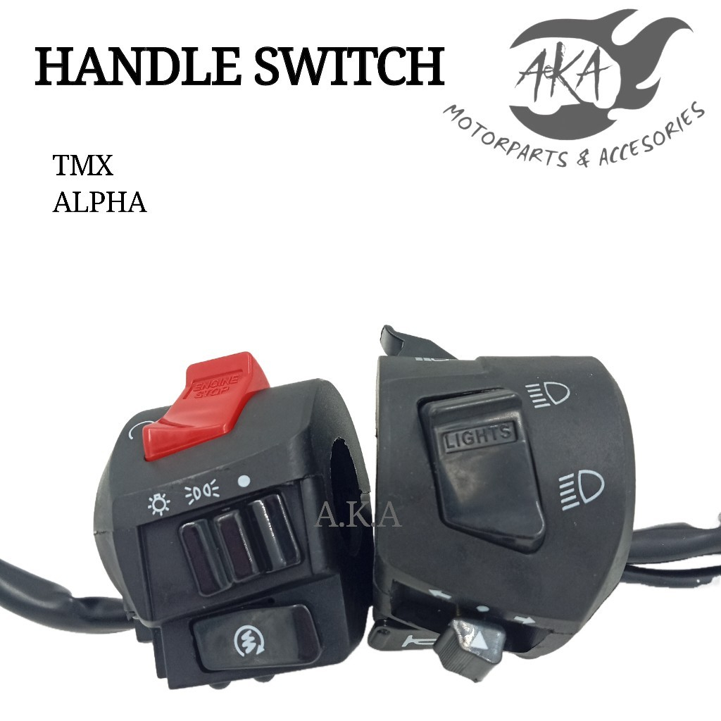 MOTORCYCLE HANDLE SWITCH SET(LEFT & RIGHT) FOR TMX125 ALPHA | Shopee ...