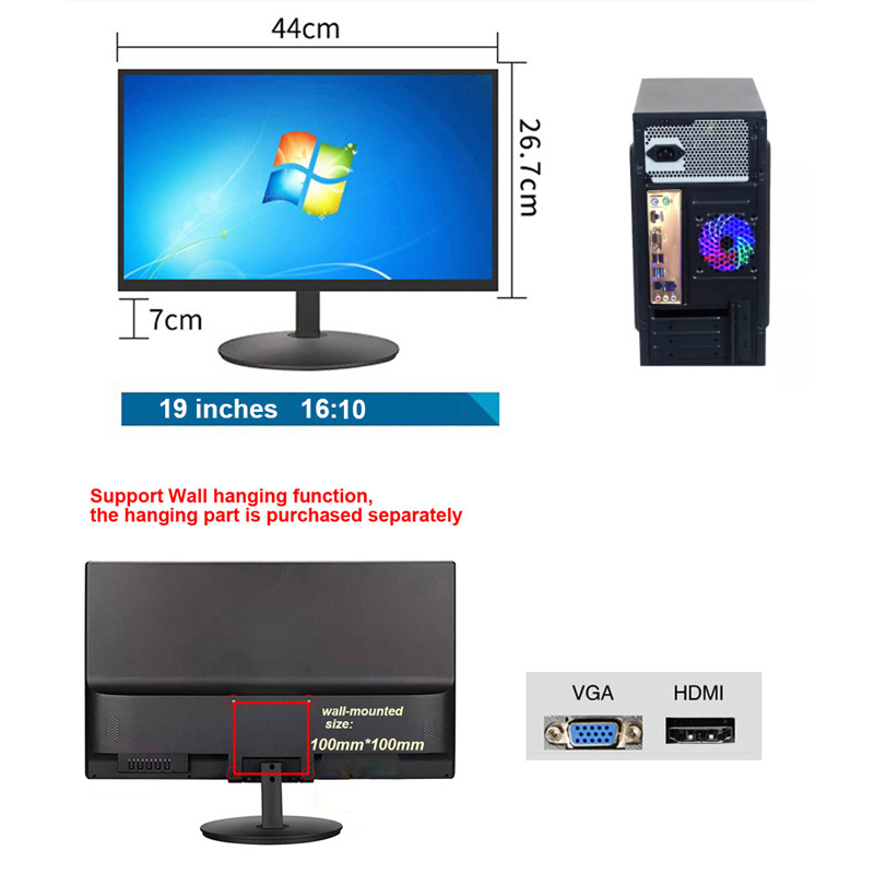 Desktop gaming computer AMD desktop computer package with 1050ti 4G ...