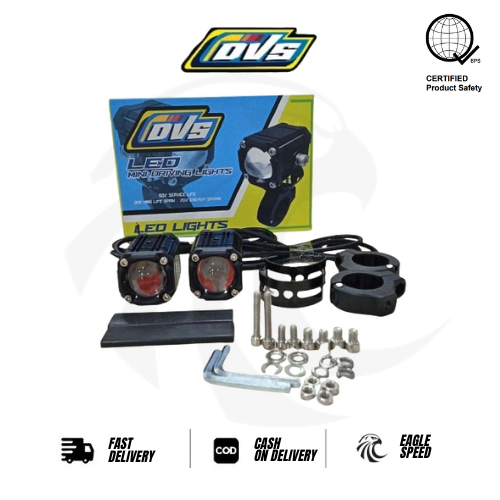 【EAGLE SPEED】DVS UNIVERSAL LED MINI DRIVING LIGHT SD29 DEMON RED 2 WIRE