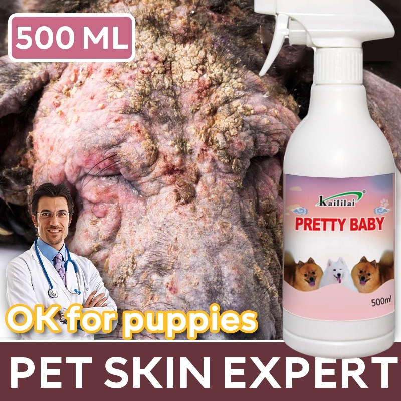Pet Skin Disease Treatment Spray For Dogs Cat Anti Fungal Itchy Skin