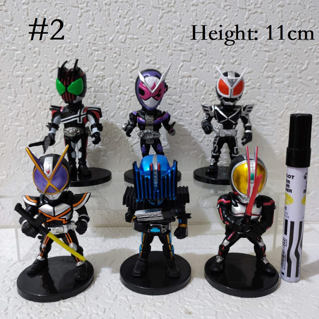 Kamen Rider 6pcs one Set of 6 Collectible Action Figure | Shopee ...