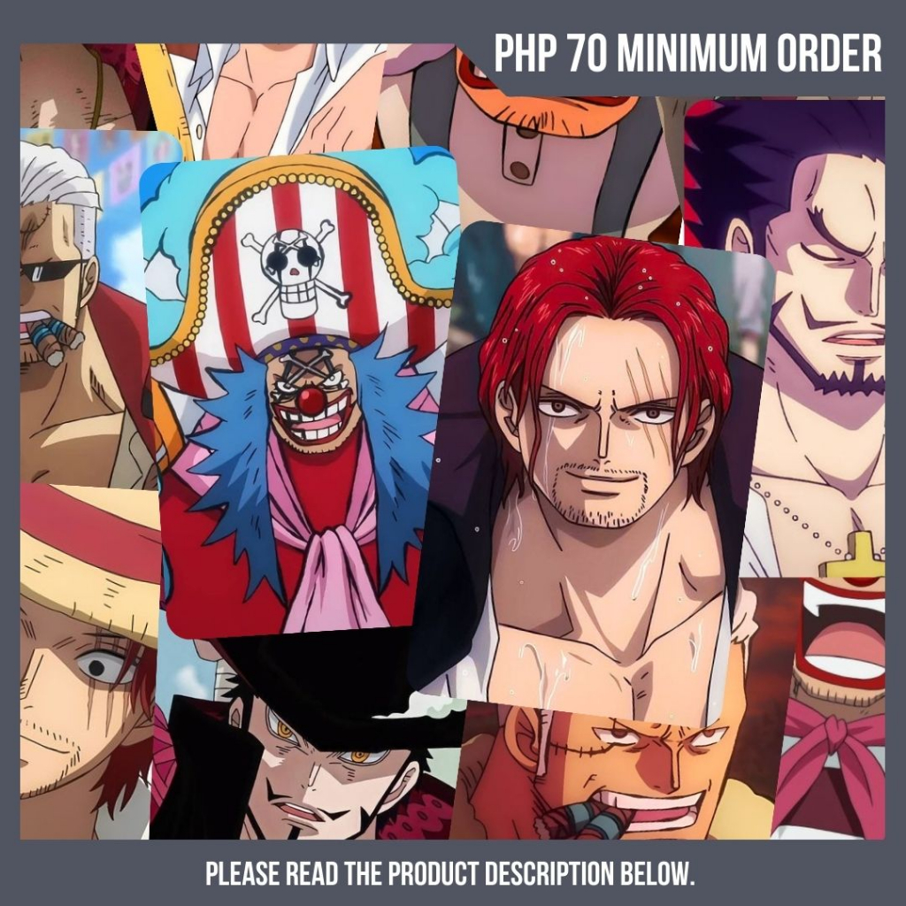 One Piece Buggy Shanks Mihawk Smoker Anime Photocards #1 (Waterproof ...