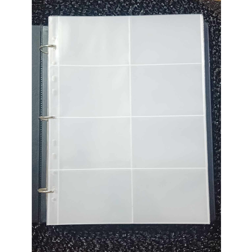 A4 (5pcs) 8 Pocket Sleeves 11 Holes Gaming Trading Card Album Binder