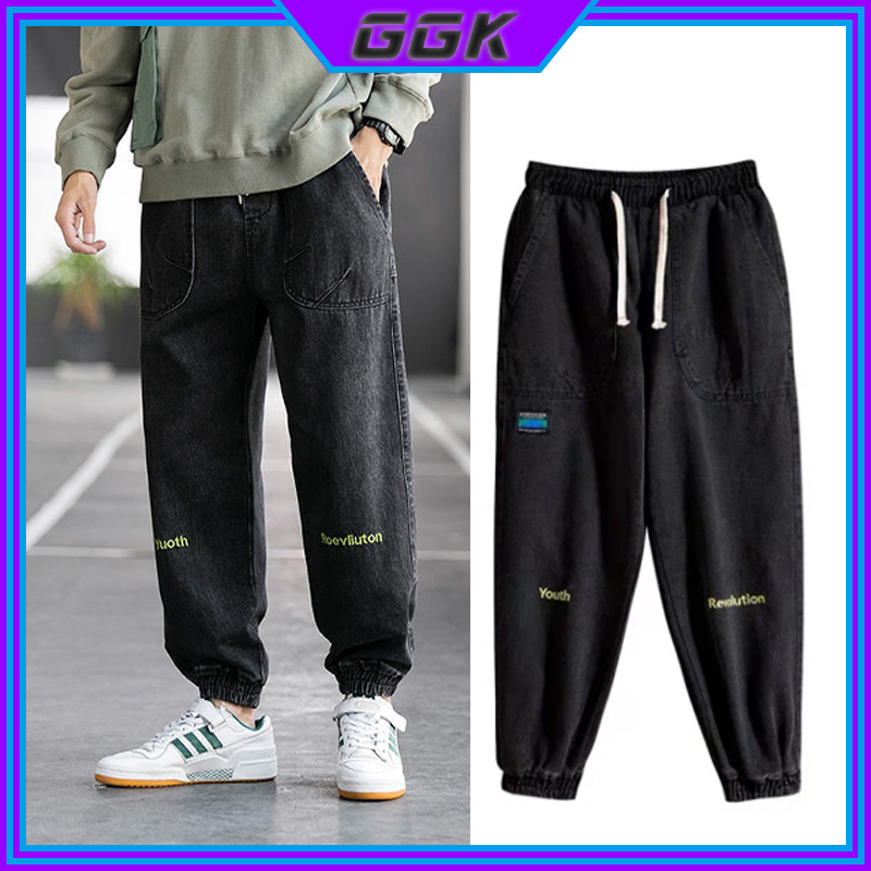 GGK Men's Jeans Korean Trend Brand men's trousers TikTok Outfit Dance ...