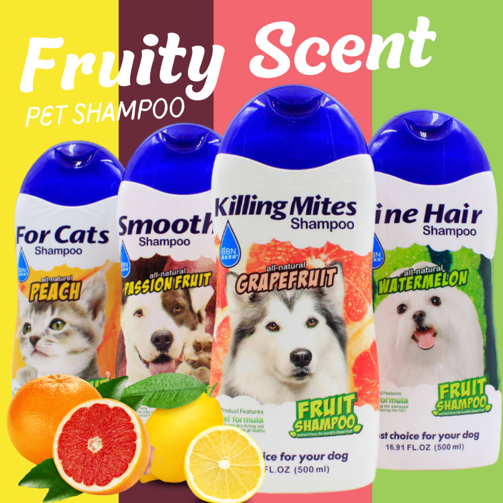 1-3pcs Pet Dog 500ML BBN Imported Flavored Fruit Shampoo Fluffy ...