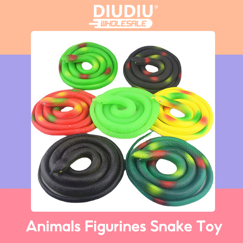 Fake Snake Rubber Snake Toy Figurines Snake Lootbag Filler Toy Snake ...