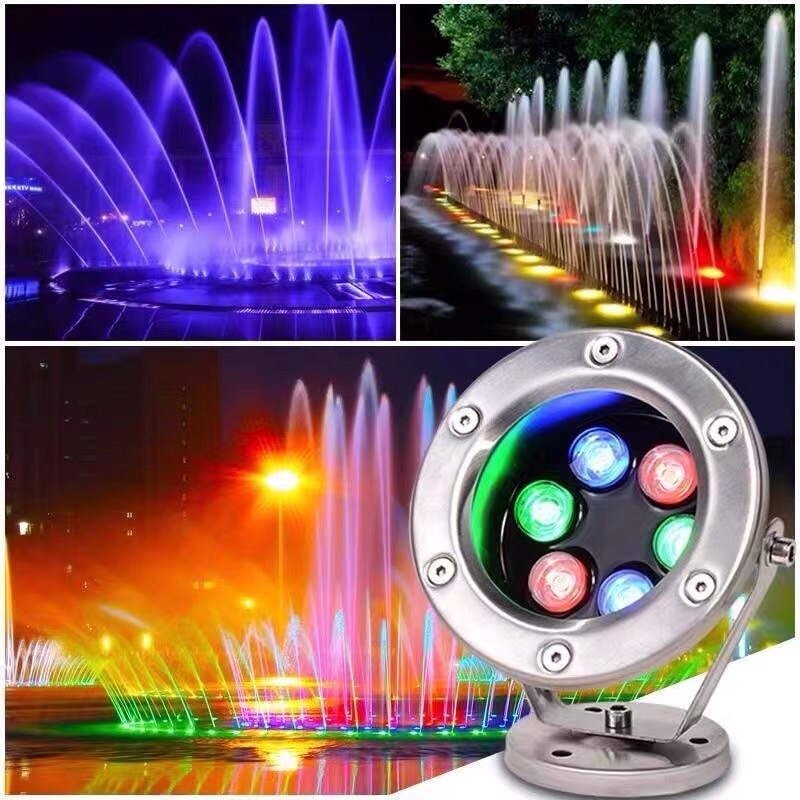 Swimming pool lights LED underwater RGB Waterproof Fountain Landscape ...