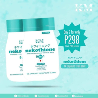 NEKOTHIONE 9 in 1 Trial Pack Neko by Kat Melendez Whitening, Anti