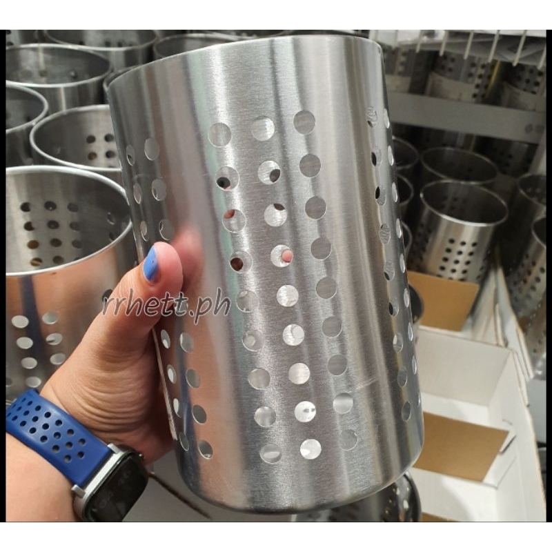rrhett.ph IKEA ORDNING STAINLESS STEEL UTENSIL HOLDER CUTLERY