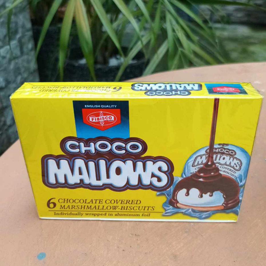 Fibisco Choco Mallows (6 Chocolate covered marshmallow-biscuits ...