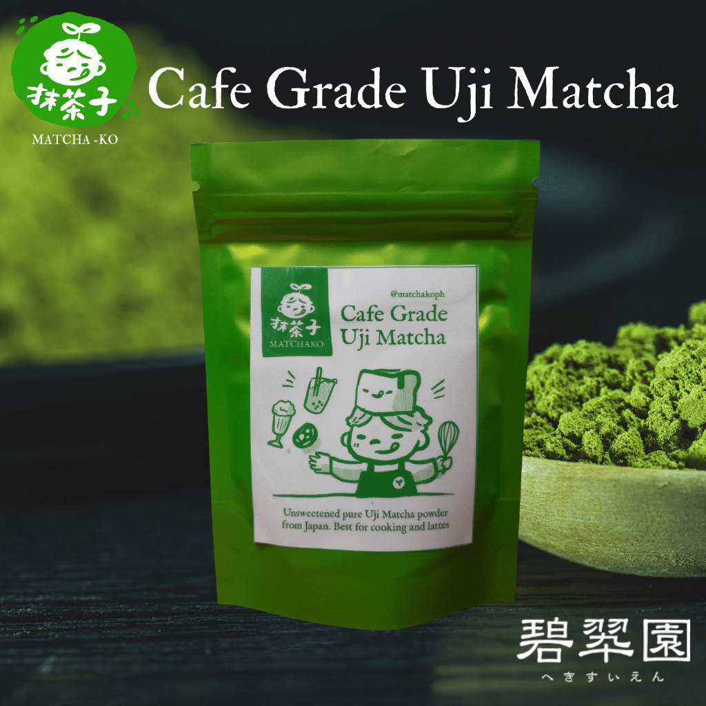 Cafe Grade Matcha from Kyoto Uji High Grade cooking matcha from Hekisuien Shopee Philippines