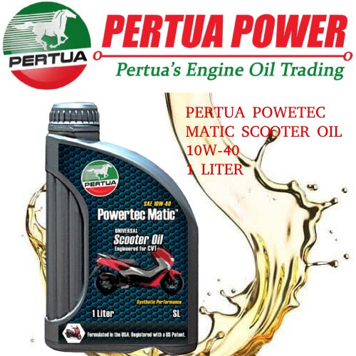 PERTUA POWERTEC MATIC SCOOTER OIL 1 LITER | Shopee Philippines
