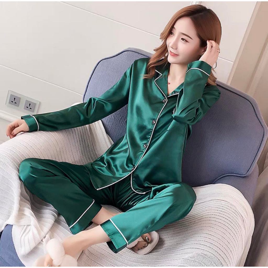 Silk polo pajamas sales