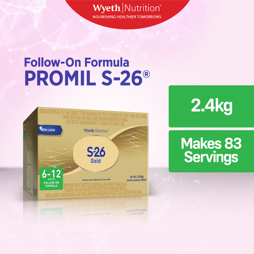 Wyeth Nutrition S-26 GOLD 6-12 months 2.4kg | Shopee Philippines