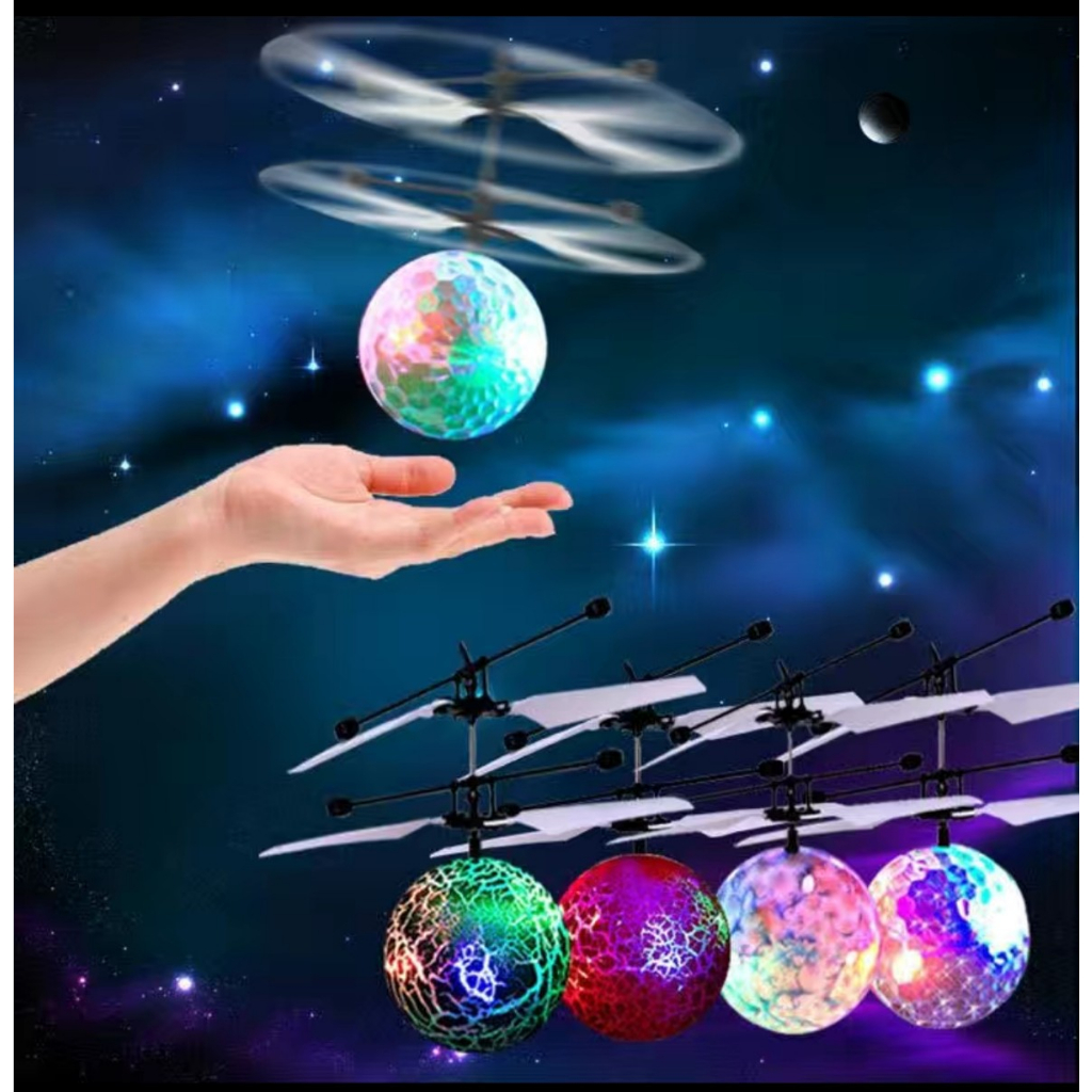 Flying Ball Drone Helicopter Led Lighting Mini flyer for Kids Children ...