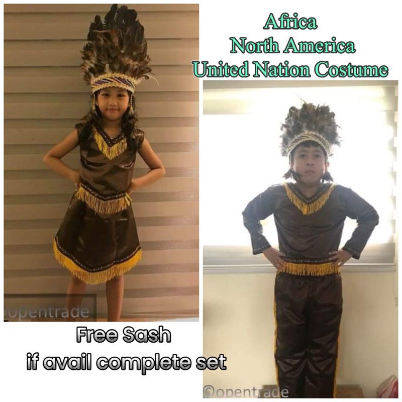 Africa , north america United Nation Costume | Shopee Philippines