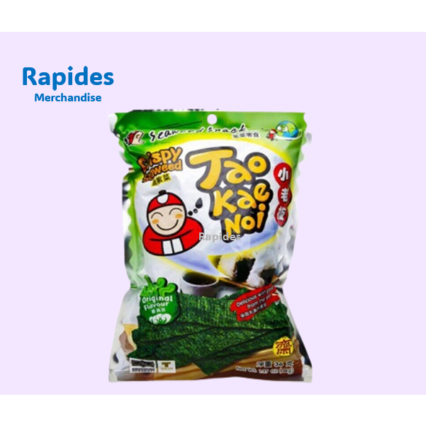 Tao Kae Noi Seaweed Noi Crispy Seaweed Snack Original Flavor 32g l