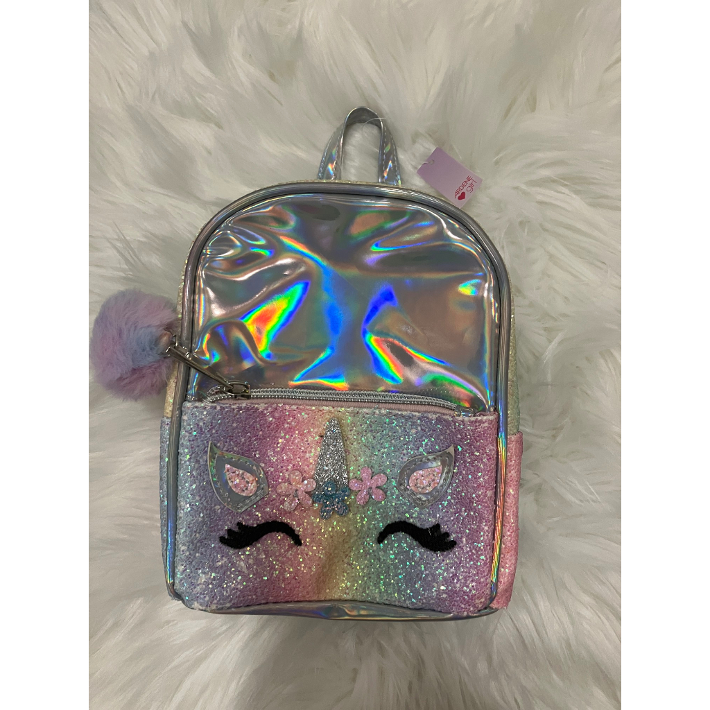 Pink Glitter Unicorn Mini Backpack