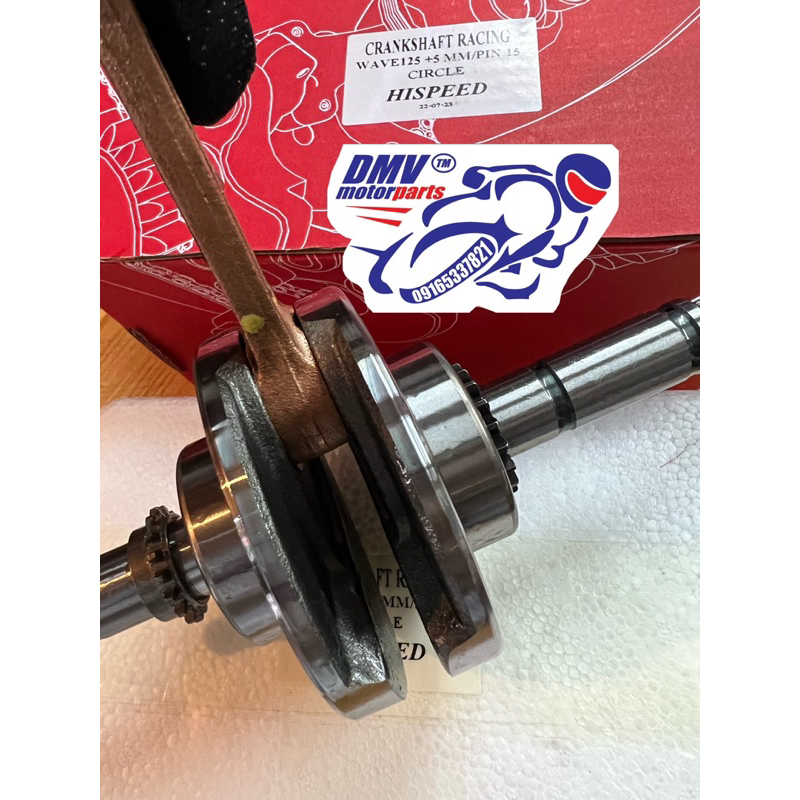 Hispeed Racing Crankshaft +5mm Pin15 Jack Up for WAVE 125 / XRM 125