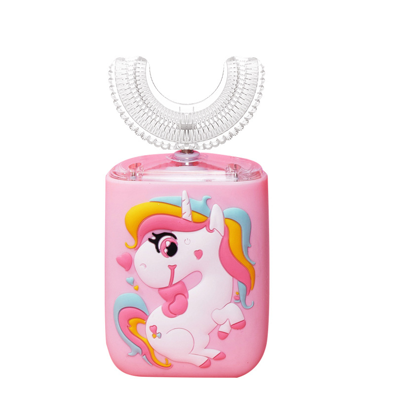 Children's Ushaped Electric Toothbrush Color LED Ultrasonic Toothbrush