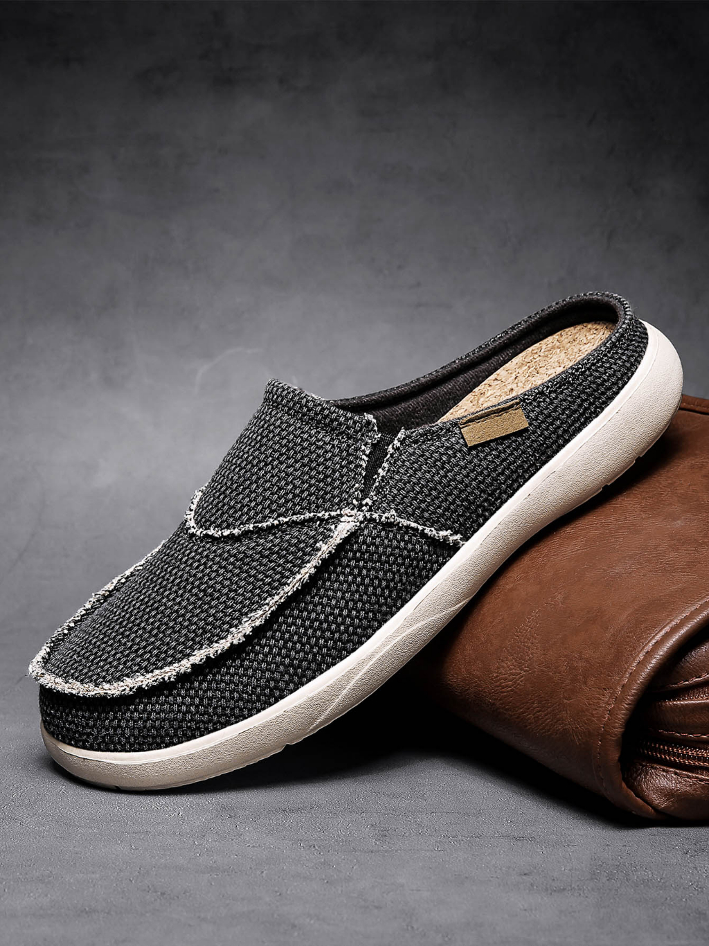 canvas Men's Large Size Ultralight Casual slip-on causal Shoes garden ...