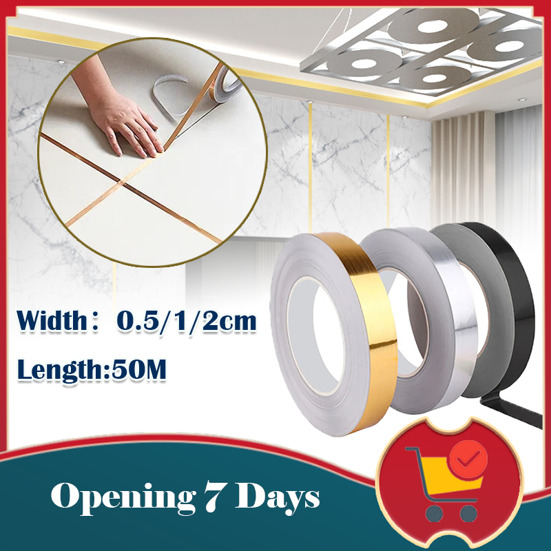 Floor Tile Gap Tape Wall Tile Strip Seam Sticker Copper Foil Waterproof