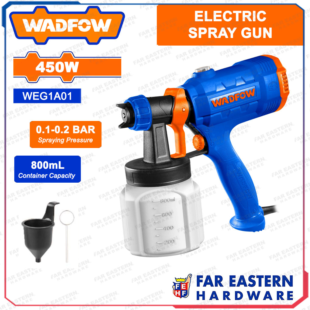 WADFOW Electric Spray Gun Paint Sprayer 450W WEG1A01 WFSUP | Shopee ...