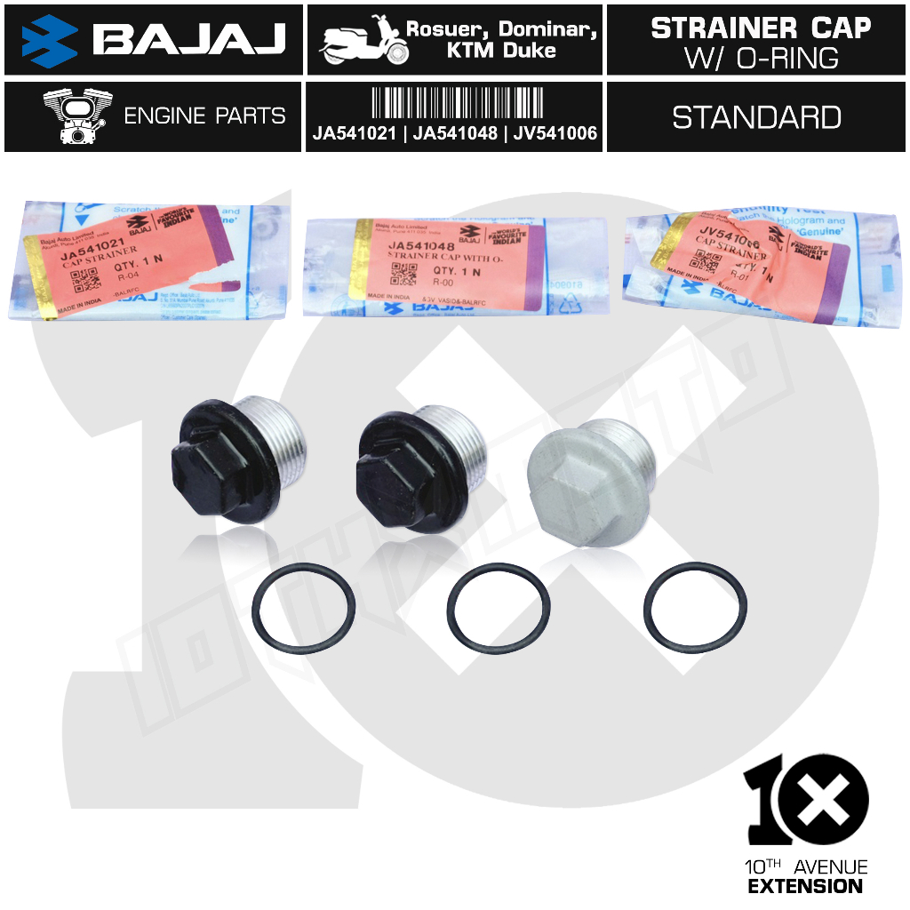 10THX BAJAJ Genuine Drain Plug With Oring for Rouser 135 NS150 NS200